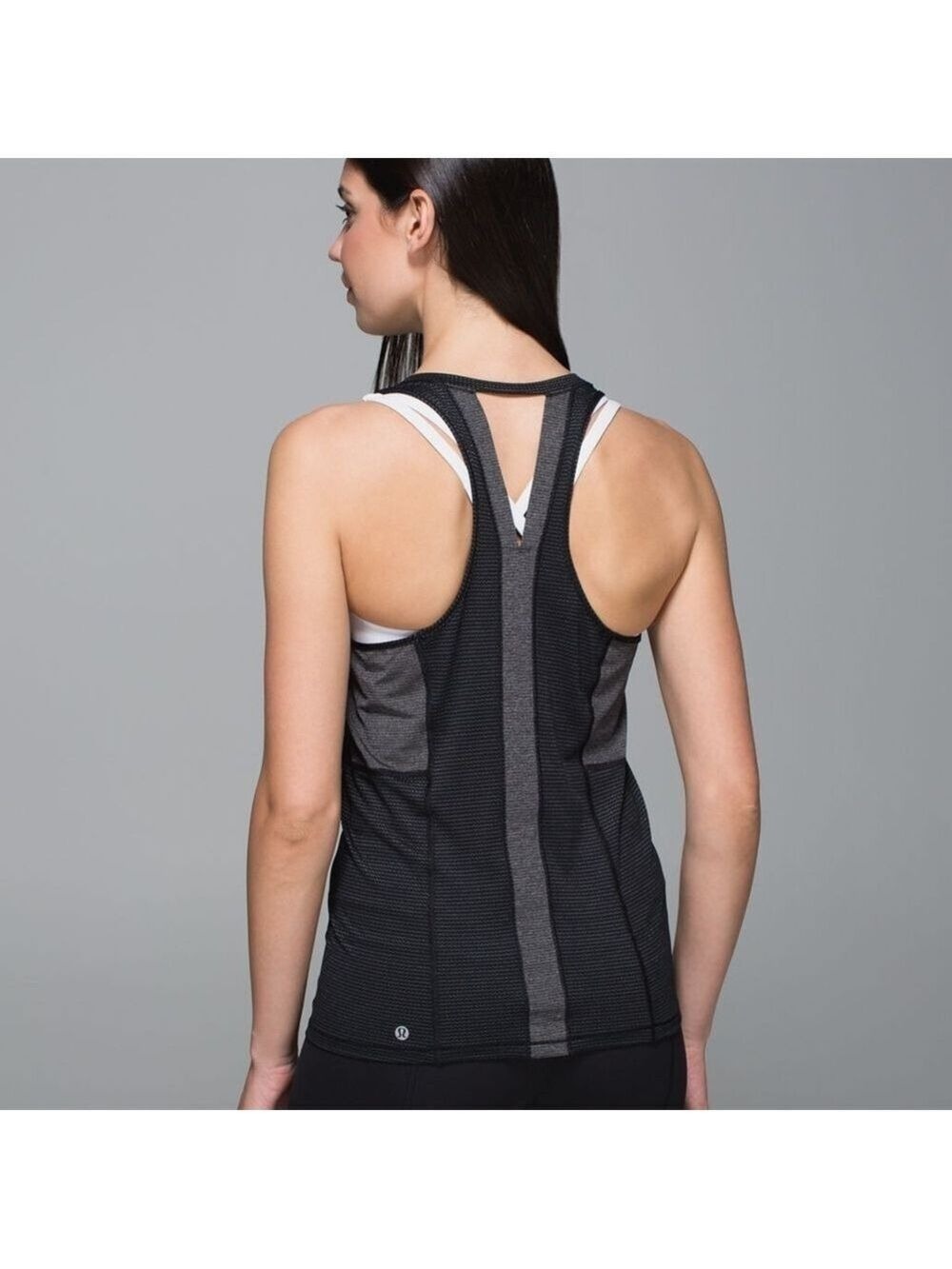 Women's Black Gray Tank Top